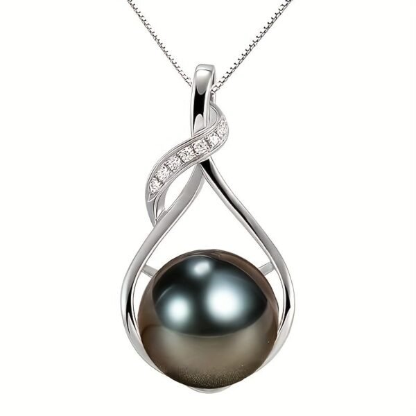Tahitian-Black-Pearl-Necklace - Image 2