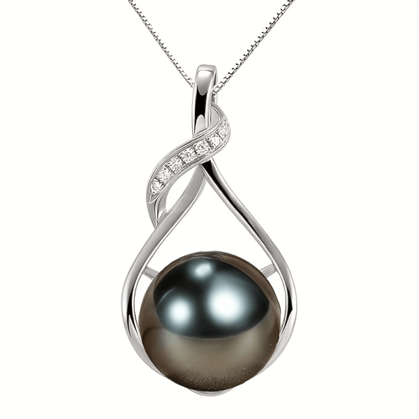 Tahitian-Black-Pearl-Necklace - Image 9